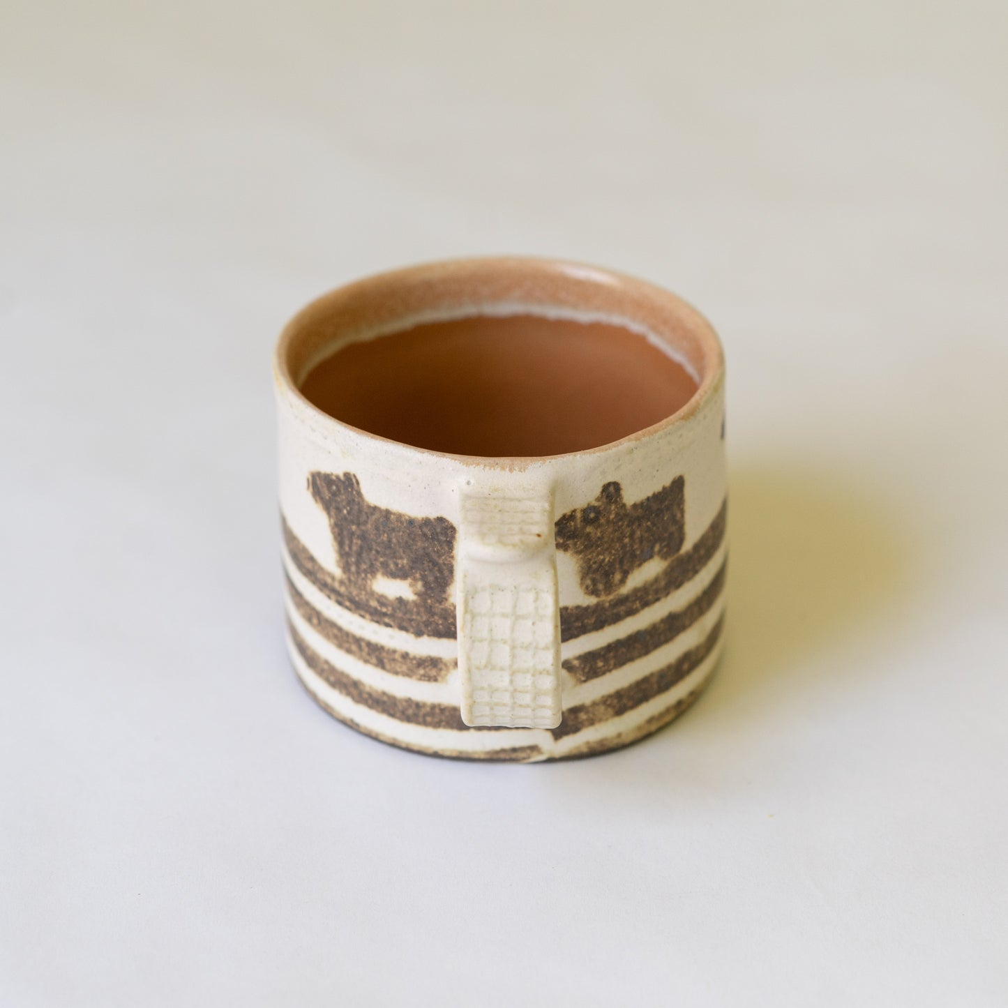 clay collage mug